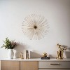 LuxenHome Gold Abstract Flower 16.7" Round Metal Wall Decor - 2 of 4