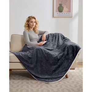 Heated Electric Throw Blanket, Velvet Soft Cozy Heating Blankets Throw with 4 Heat Levels & 4H Auto Off, Machine Washable, Over-Heat Protection - 1 of 4