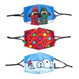 Ed Heck Holiday 3-Piece Adult Face Mask Set - 1 of 4