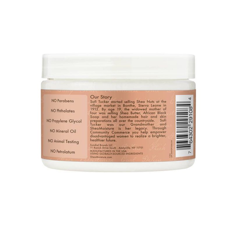 SheaMoisture Coconut &#38; Hibiscus Curl &#38; Shine Hair Mask For Naturally Curly Hair - 11.5oz, 4 of 15