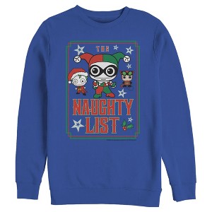 Men's Batman Christmas Naughty List Sweatshirt - 1 of 3