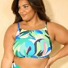 Women's Tropical Pique High Neck Bikini Top - Shade & Shore™ Multi - 3 of 3