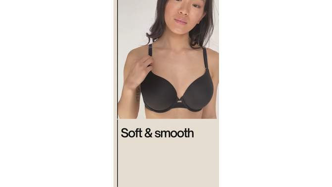 Smart & Sexy Everyday Invisible Full Coverage T-Shirt Bra, 2 of 6, play video