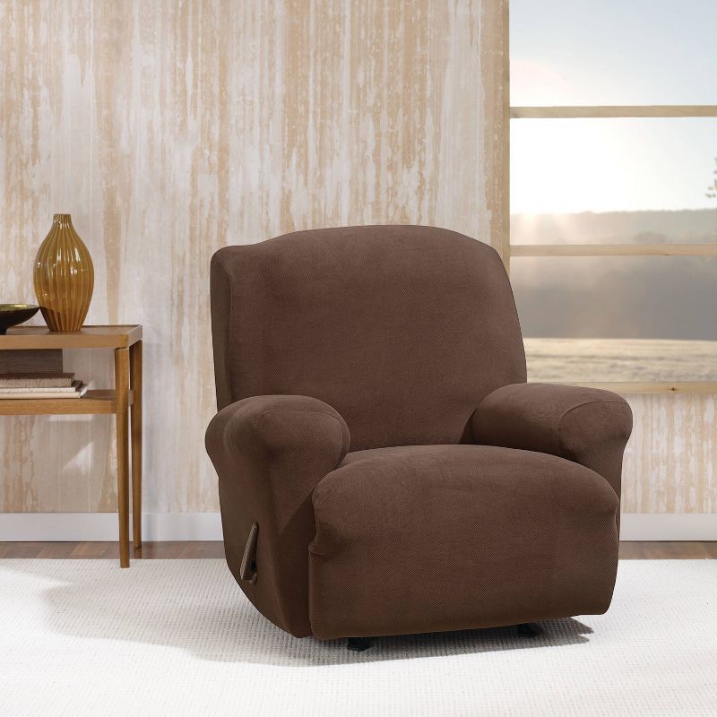 Stretch Knit Wing Recliner Slipcover - Sure Fit, 3 of 5
