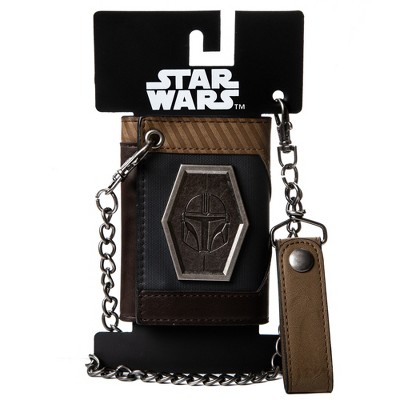 Star Wars  The Mandalorian Beskar Trifold Chain Wallet