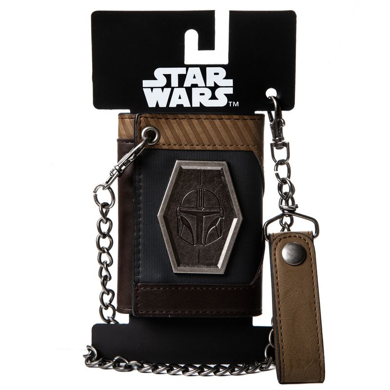 The Mandalorian Chain Wallet with Metal Shield, 1 of 6