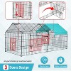 BestMassage Chicken Coop Outdoor Pet Playpen Chicken Run Rabbit Cage with Weatherproof Cover - 4 of 4