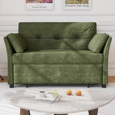Vipbear 51"Convertible Sofa Bed,3-in-1 Folding Sofa Bed for Small Spaces,Modern Loveseat Compact Sleeper Couch for Guest Room Apartment