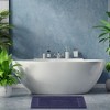 White Classic Cotton Bath Mat Floor Towel [Not a Rug] 2-Pack - 22x34" - 4 of 4