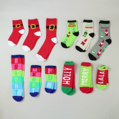 12pk Holiday Family Socks - Bullseye's Playground™