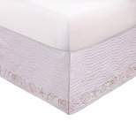 Coastal Seashell Cotton Bed Skirt Drop 18in White by Greenland Home Fashions