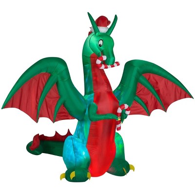 Animated Projection Kaleidoscope 9FT Tall Dragon (RGB) Christmas Inflatable