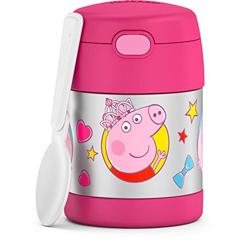 Thermos Funtainer 10 Ounce, Stainless Steel Vacuum Insulated Kids Food Jar  With Spoon Peppa Pig : Target