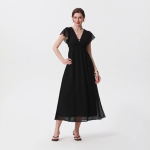 Women's Flutter Short Sleeve Maxi A-Line Dress - A New Day™ - 1 of 2