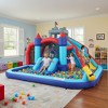KRISRATE Inflatable Water Slides Park for Kids 3-12, Bounce House with Double Slides, Climbing Wall, Splash Pool & 580W Blower for Backyard Summer Fun - 2 of 4