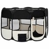 VidaXL Foldable Dog Playpen with Carrying Bag Black 43.3 in.x43.3 in.x22.8 in. - 3 of 4