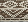 LunaLulinlk Chocolate Contemporary Geometric, Textured, High-Low Cut & Loop 2' x 3' Rectangle Throw Rug - 4 of 4