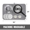 Bellemain XXL Microfiber Dish Drying Mat – 24" x 17" (Largest Mat) Super Absorbent, Fast-Drying, Soft, and Durable (Gray) - 3 of 4