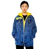 Members Only - Women's Spongebob Hoodie Trucker Oversized Jacket - image 4 of 4