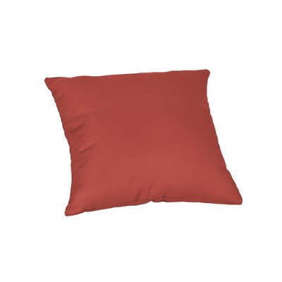 Casual Cushion Solid Sunbrella Fabric 1-Piece Indoor/Outdoor Square Throw Pillow
