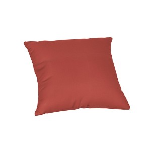 Casual Cushion Solid Sunbrella Fabric 1-Piece Indoor/Outdoor Square Throw Pillow - 1 of 4