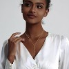 Adjustable Y-Lariat Necklace | 14K Gold/Silver Dainty Beaded Drop Chain - Boho Jewelry Gift for Her - 2 of 4