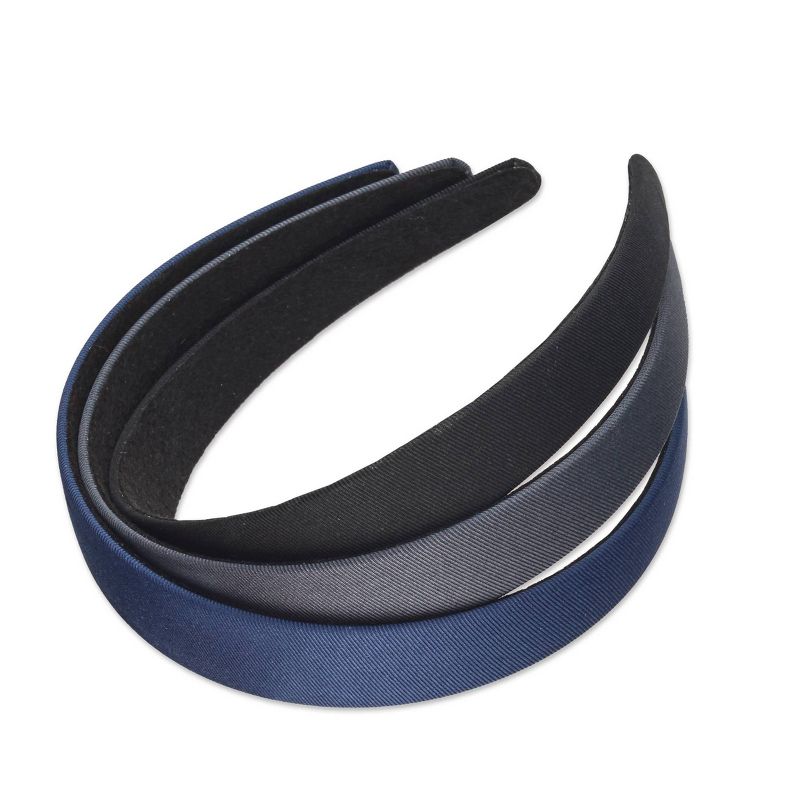 sc&#252;nci Woven Headbands - Blue/Grey/Black - All Hair - 3pk, 3 of 7