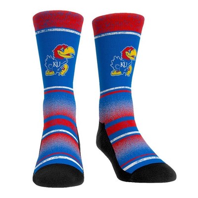 NCAA Kansas Jayhawks Vintage Crew Socks - L/XL