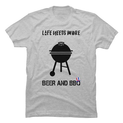 Men's Design By Humans July 4th Life Needs More BBQ By TeeShirtMadness T-Shirt