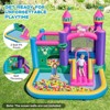 Costway 6-in-1 Kids Inflatable Bounce House w/ 680W Blower Jumping Area Ball Pit Pools - 4 of 4