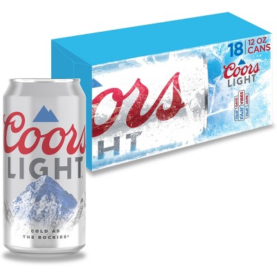 Coors Light Beer - 18pk/12 Fl Oz Cans : Target