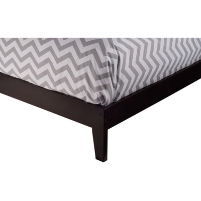 AFI Furnishings Nantucket Twin Extra Long Platform Bed with Open Footboard and Turbo Charger in Espresso