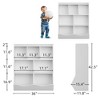 Garvee Kids Bookshelf and Toy Storage, 3-Tier Wooden Toy Storage Unit with Shelves and Compartments, Freestanding Kids Bookcase - 3 of 4