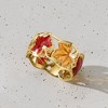 Ross-Simons Italian Red and Yellow Enamel Leaf Ring in 14kt Yellow Gold - 4 of 4