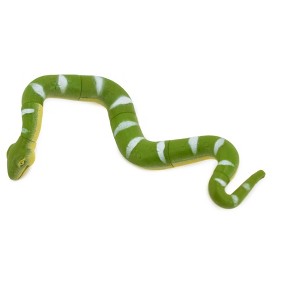 Collectible Wildlife Gifts | Snake, Green Boa, With Rotating Parts, Plastic Reptile, Realistic Hand Painted,  Model,   Gift,    4"      F056 B193 - 1 of 4