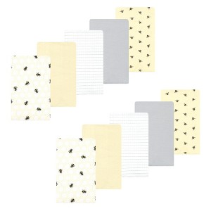 Luvable Friends Hudson Baby Flannel Burp Cloths 10pk Set - 1 of 2
