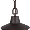 Globe Glass/Metal Outdoor Pendant Lamp Rusty - LNC: Seedy Glass, Nautical Lantern, ETL Listed - 4 of 4