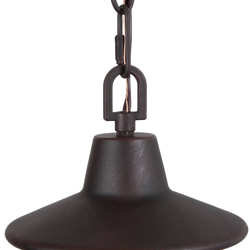 Globe Glass/Metal Outdoor Pendant Lamp Rusty - LNC, 5 of 13