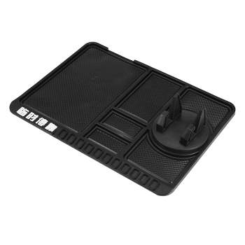 Multifunctional Car Anti-Slip Mat Rotatable Phone Holder Non Slip Phone  Mount With Park Number Silicone