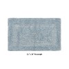 Lux Premium 100% Cotton Ultra-Soft Reversible Bathroom Rug-Durable Tufted Weave, Highly Absorbent Solid Pattern for Multipurpose use - 3 of 4