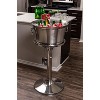 BirdRock Home 18/8 Stainless Steel 30 Qt. Beverage Tub with Stand - Silver - image 4 of 4