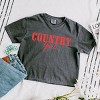 Country Girl Puff Print - Womens Boxy Crop Top Graphic T-Shirt - 2 of 4