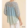 Women's Mixed Colorblock Print Top - umgee - 4 of 4
