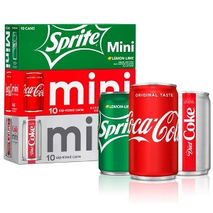 Coca-Cola Mini Can Variety Pack (10 Each; Coke Classic, Diet Coke, Sprite) - 7.5 Fl Oz Can (Pack of 30) - 1 of 4