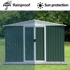 NicBex 6*4ft Outdoor Storage Shed Metal Garden Shed with Single Door and Apex Roof, Weatherproof and Durable, for Garden Tools and Equipment - 4 of 4