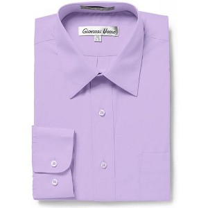 Gentlemen's Collection Men's Regular Fit Long Sleeve Dress Shirt – Available in Multiple Colors - 1 of 2