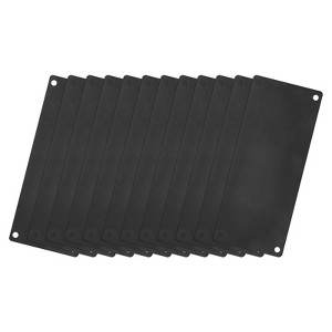 Unique Bargains DIY Laser Printing Office Engraving Blank Metal Card 12 Pcs - 1 of 4