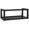 vidaXL Wall-mounted Bathroom Washbasin Frame Black 31.1 in. x 15 in. x 12.2 in. Iron - 2 of 4