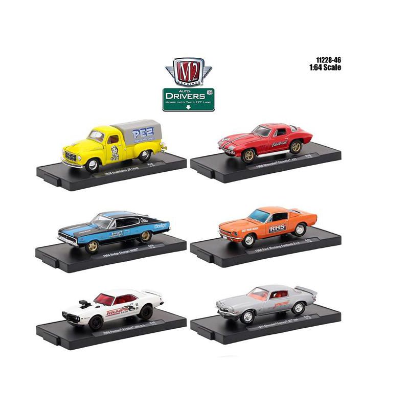 Drivers 6 Cars Set Release 46 In Blister Packs 1/64 Diecast Model Cars by M2 Machines, 1 of 5