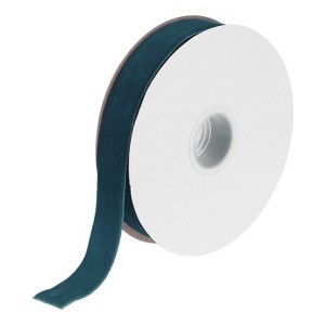 Unique Bargains Soft Single Face Spool Silky Velvet Ribbon for Bouquets DIY Crafts - 1 of 3